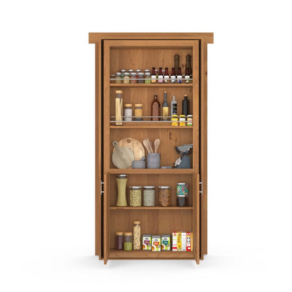 Hidden Flush Mount Knotty Alder Pantry Door