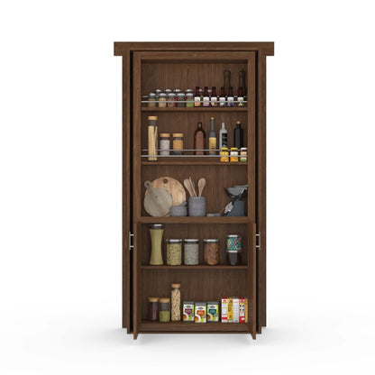 Hidden Flush Mount Maple Pantry Door