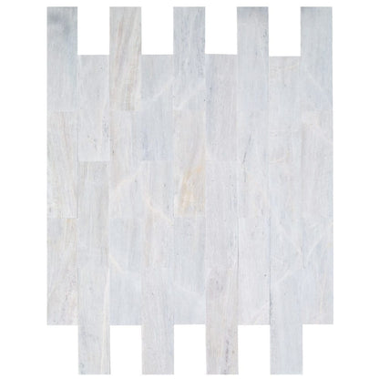 Solto White Marble Tile Honed Floor and Wall Tile 6"x24" - Livfloors Collection
