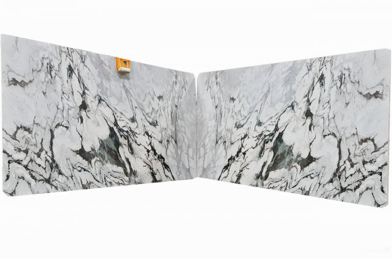 Stingray White Bookmatching Marble Slabs Polished - Livfloors Collection