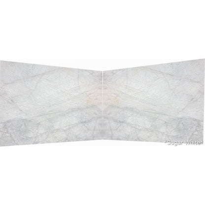 Sugar White Bookmatching Marble Slabs Polished - Full Truckload