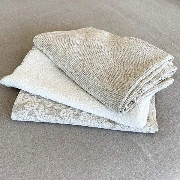 Jacquard Linen Throw Blanket