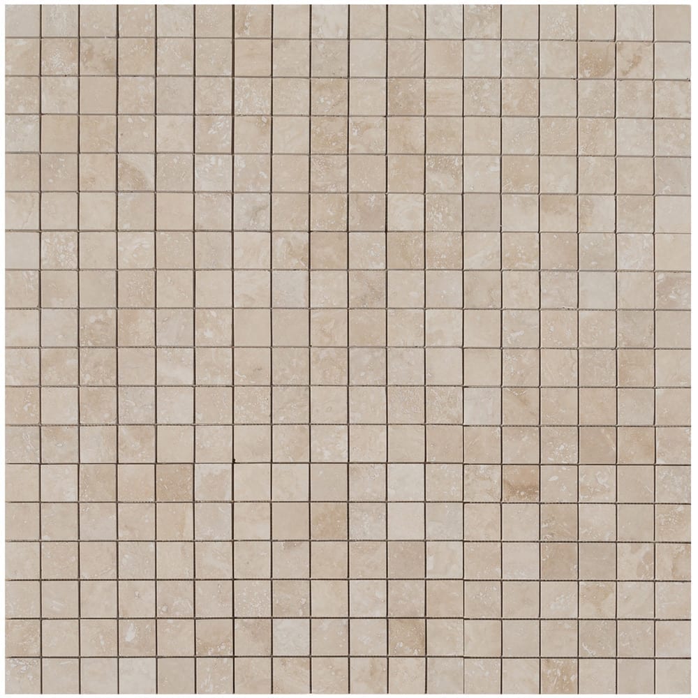 Light Beige Travertine Honed Mosaic Floor and Wall Tile - Livfloors Collection