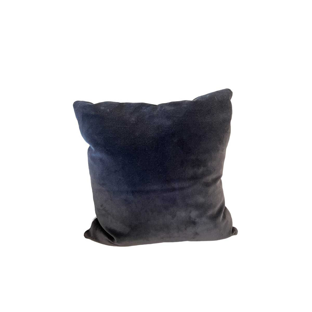 Grey Velvet Pillow 22" Sq by Tara Shaw