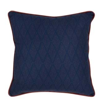 Indoor/Outdoor Gulf Dark Blue/Red Pillow (Set of 2)
