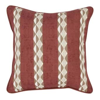Indoor/Outdoor Delray Clay Red Pillow (Set of 2) by Classic Home 18" Sq