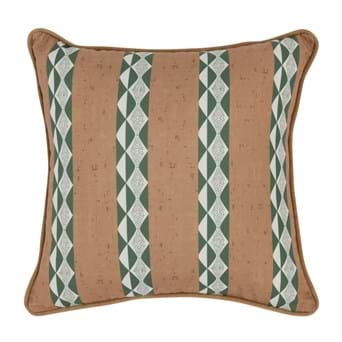 Indoor/Outdoor Delray Natural Green Pillow (Set of 2) by Classic Home 18" Sq