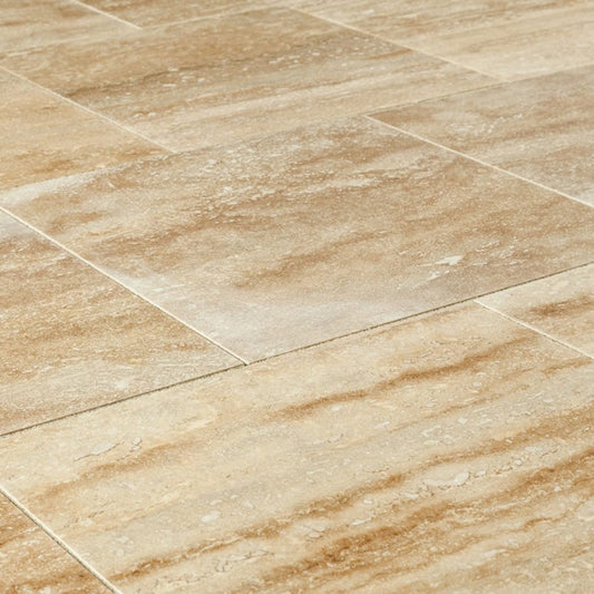 Walnut Vein-cut Travertine Floor and Wall Tile - Livfloors Collection