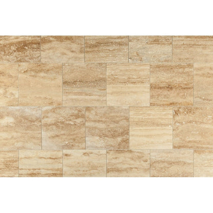 Walnut Vein-cut Travertine Floor and Wall Tile - Livfloors Collection