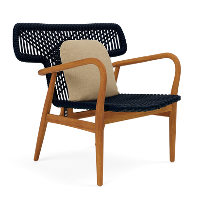 Garrison Outdoor Wing Chair - Weser Dark Sand High-Performance Fabric