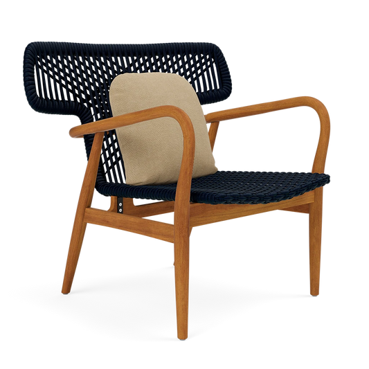 Garrison Outdoor Wing Chair - Weser Dark Sand High-Performance Fabric