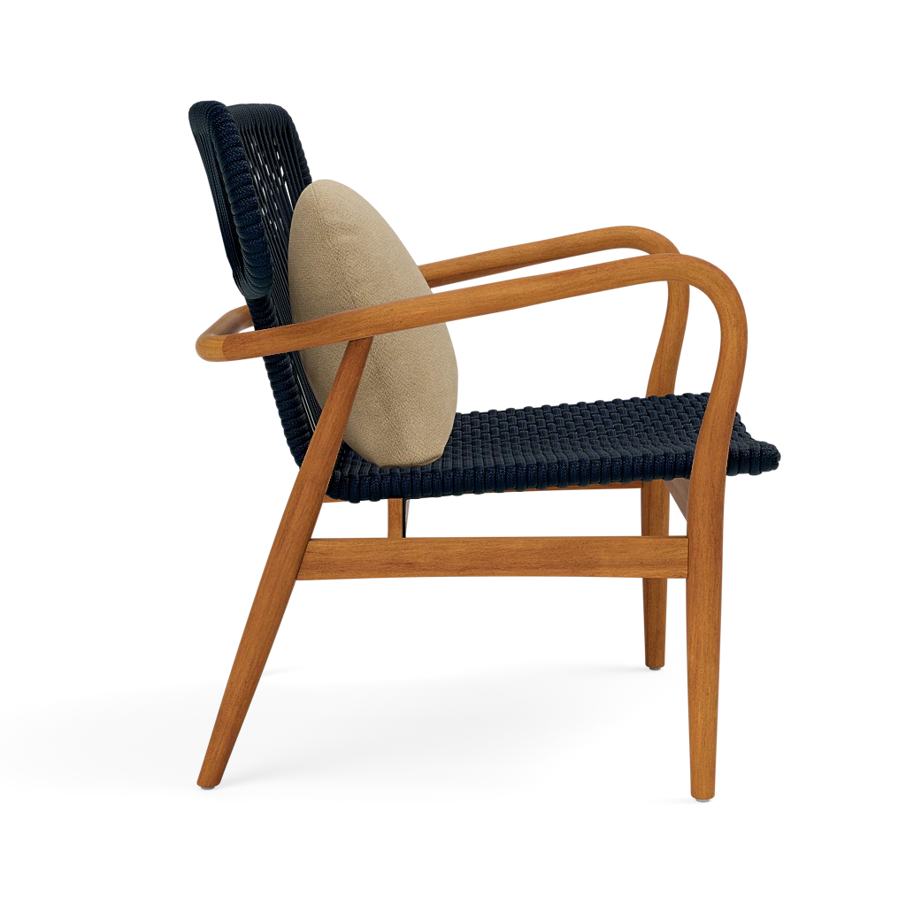 Garrison Outdoor Wing Chair - Weser Dark Sand High-Performance Fabric