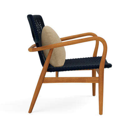 Garrison Outdoor Wing Chair - Weser Dark Sand High-Performance Fabric