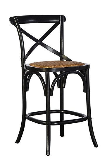 Country French Bentwood Bar Stool w/Metal Back Various Colors