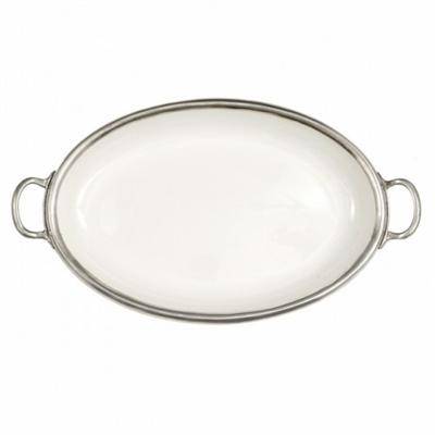 Tuscan Oval Tray with Handles - Maison de Kristine
