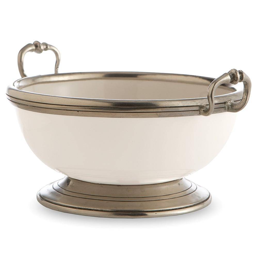 Tuscan Piccola Footed Bowl with Handles - Maison de Kristine