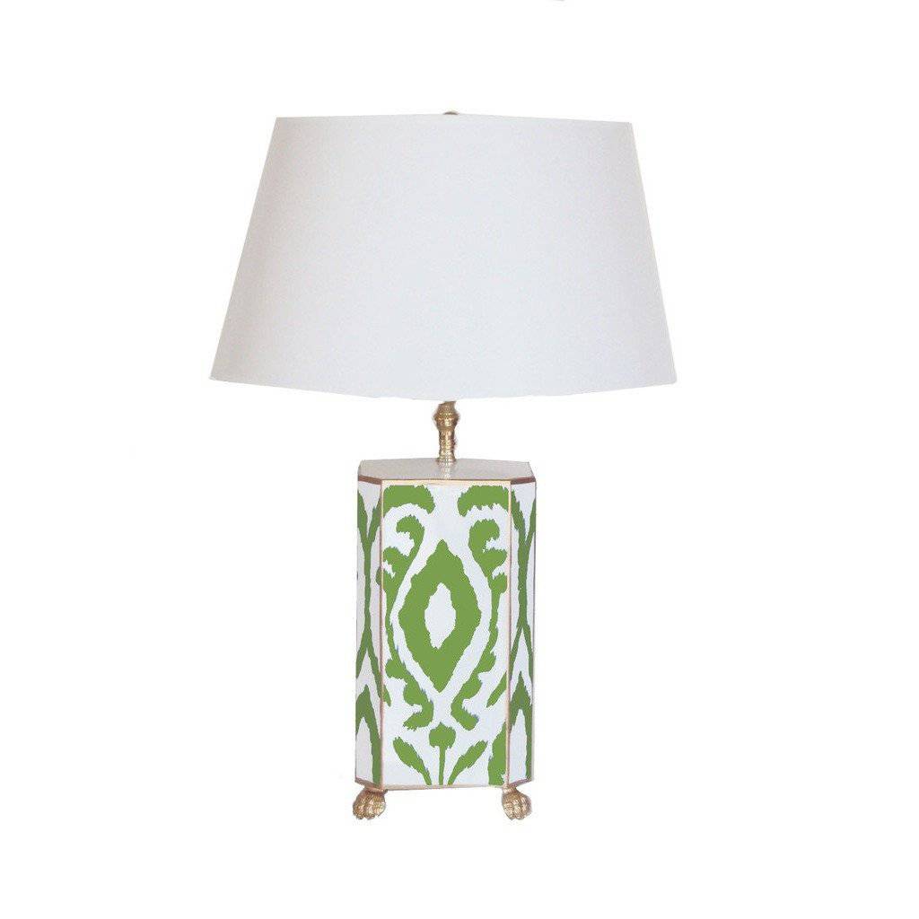Green Ikat Table Lamp & Shade by Dana Gibson - Maison de Kristine