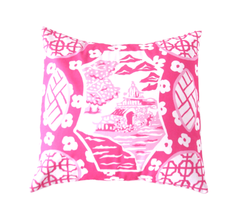 Canton in Pink 22" Pillow by Dana Gibson - Maison de Kristine