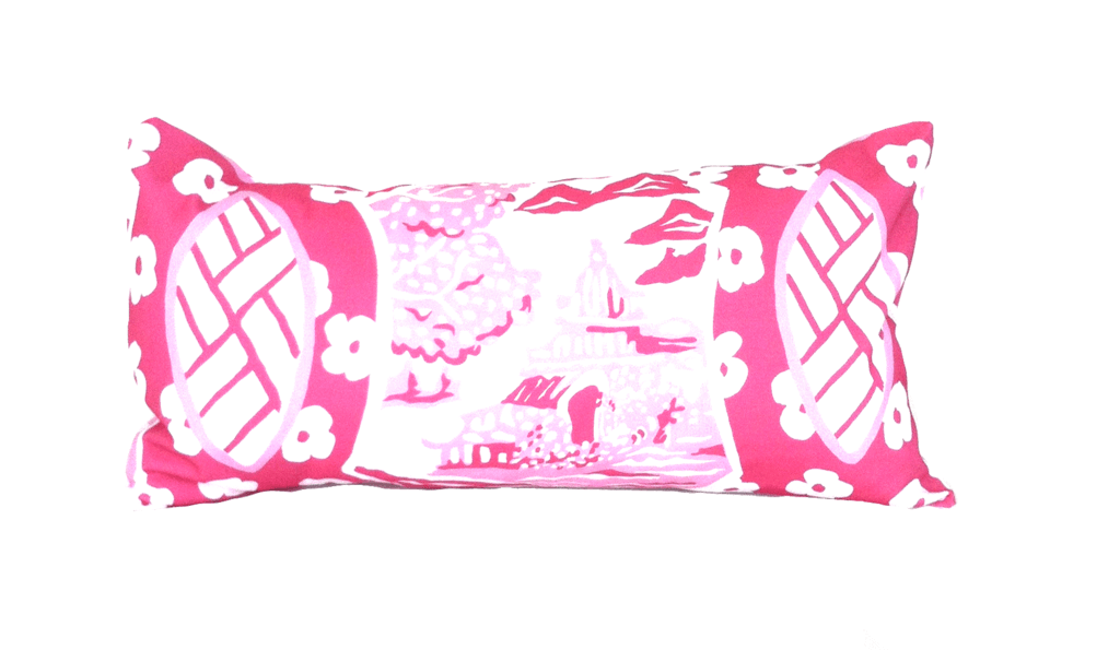 Canton in Pink Lumbar Pillow - Maison de Kristine