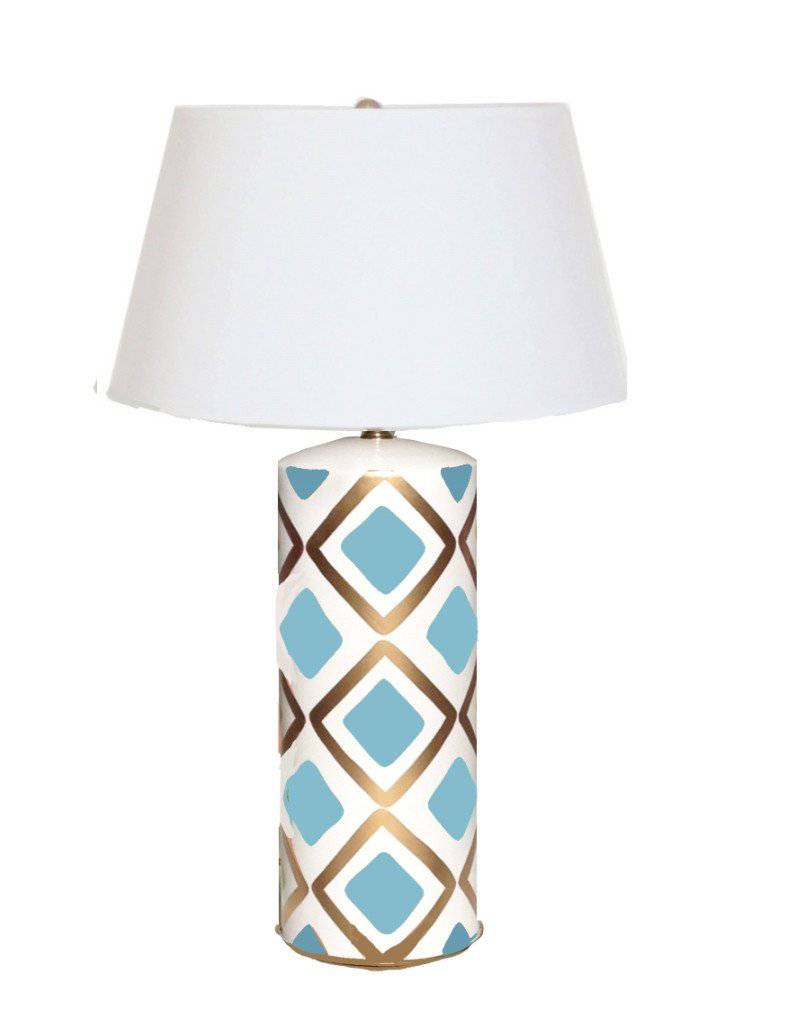 Turquoise Haslam Table Table Lamp & Shade - Maison de Kristine