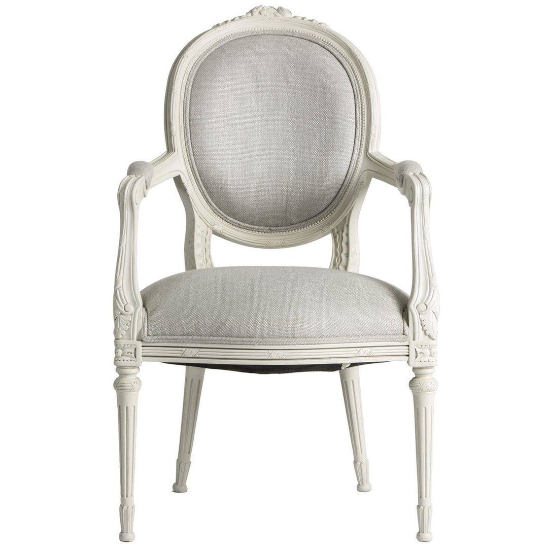 Christine Arm Chair Grey Linen (Pair of 2) - Maison de Kristine