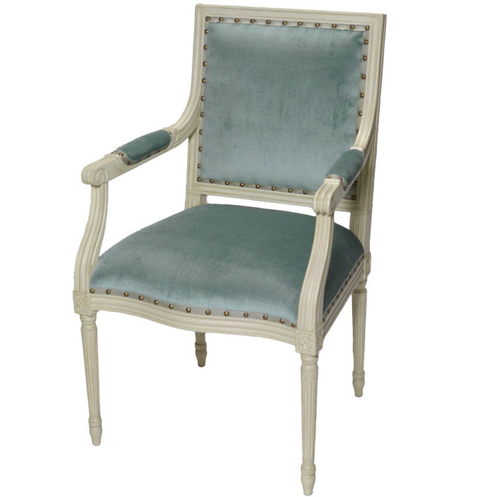 Prytania Arm Chair in Blue by French Market Collection - Maison de Kristine