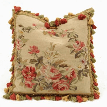 Aubusson Antique Yellow Rose Pillow - Maison de Kristine
