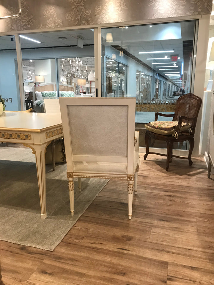 St Charles Cream and Gold Arm Chair