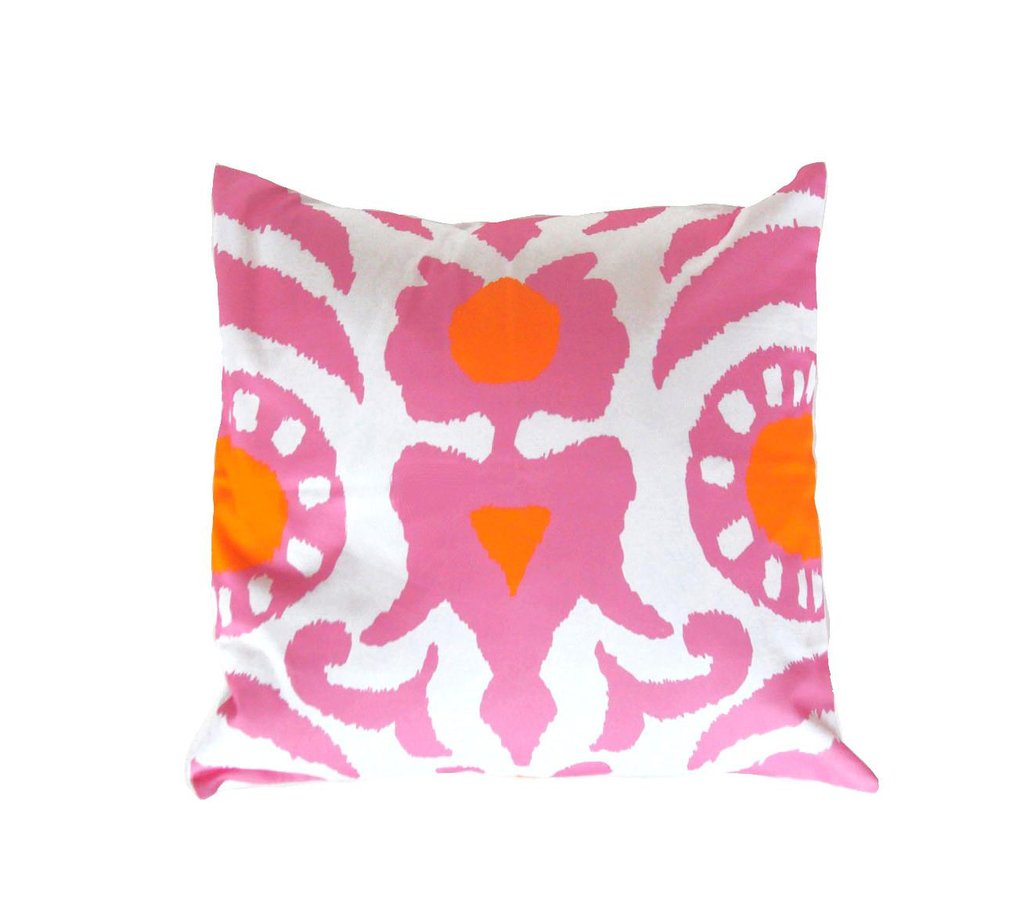 Pink Agra Pillow by Dana Gibson