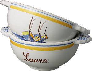 Quimper Breton Lug Bowl - Decor Henriot 5" Personalized - Maison de Kristine